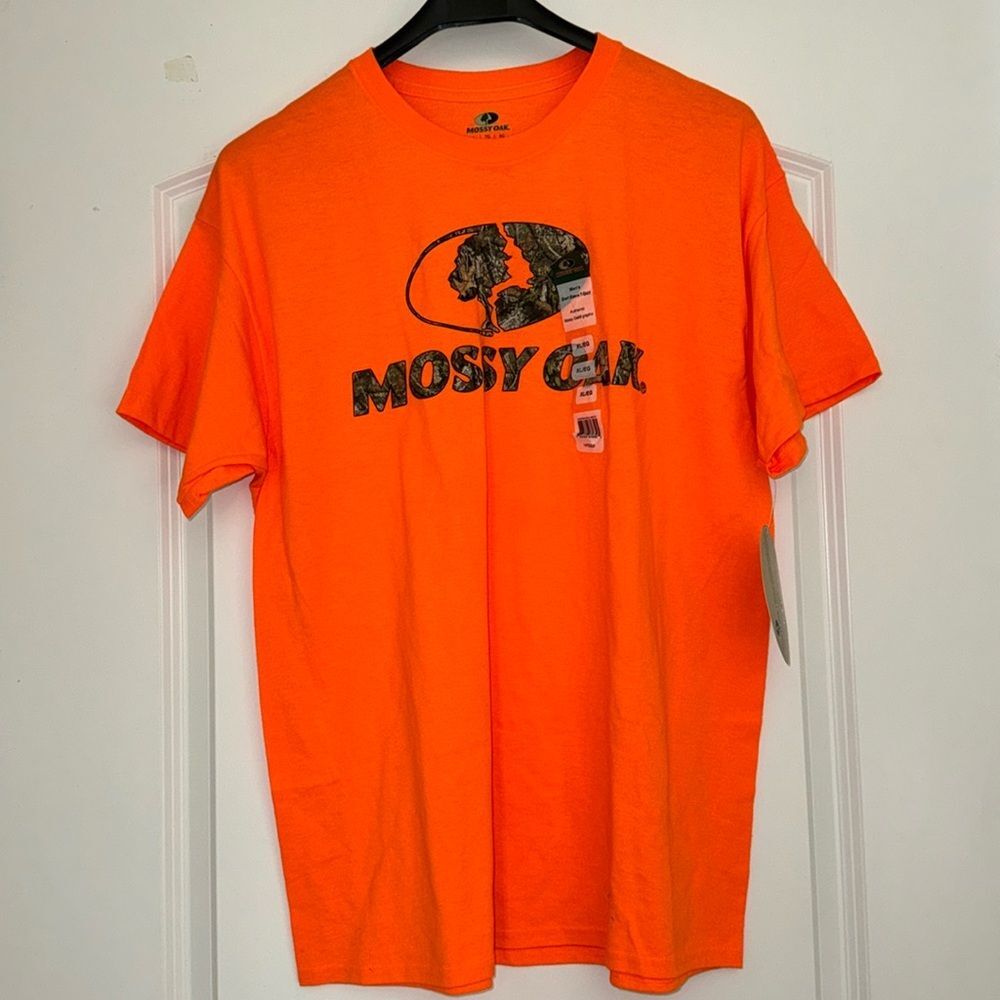 Mossy Oak bright Orange camo Men’s Tshirt NWT Size XL